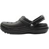 CROCS 203591 060 LINED CLOG - BLACK BLACK